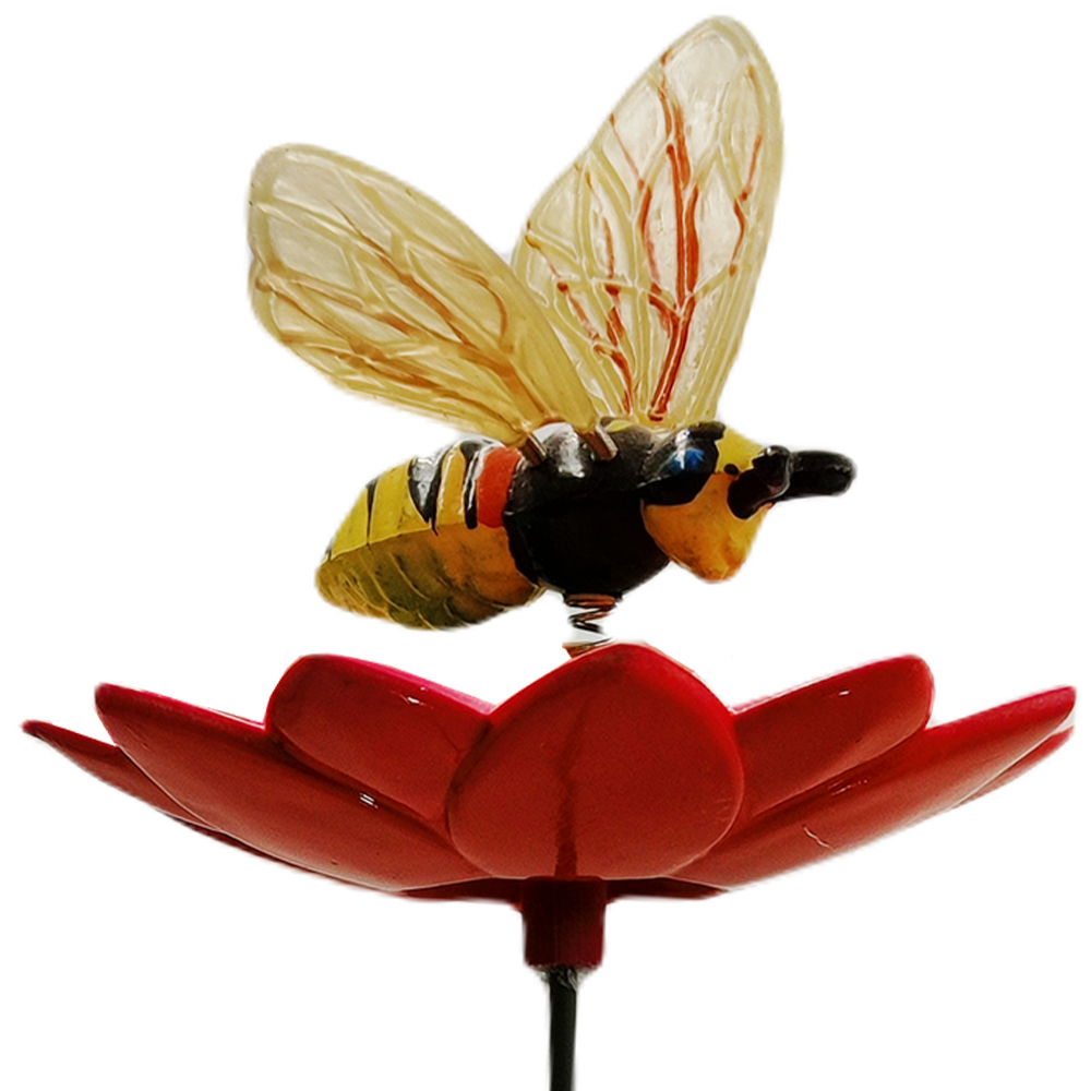 Штекер садовый "Жучек на цветке", GS-AR2032-5