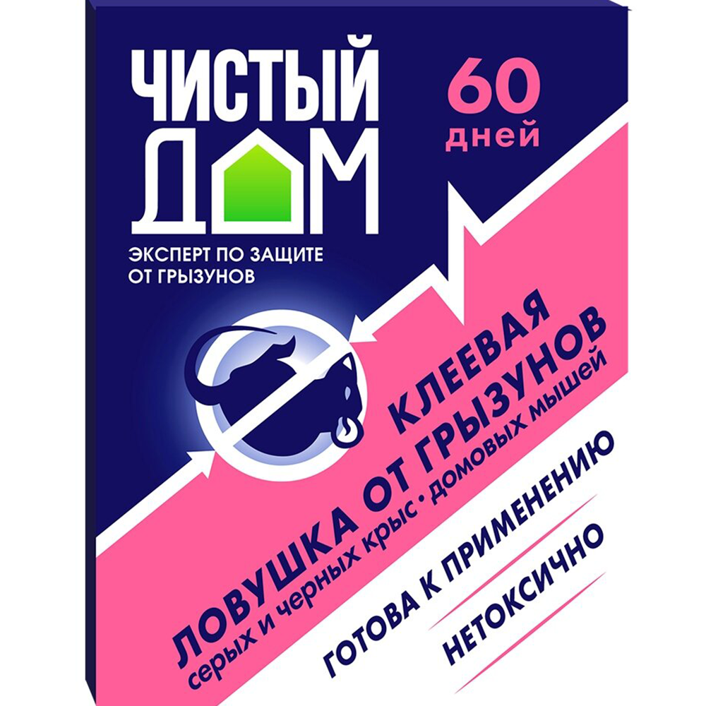 Средство "Чистый дом", от мышей, клеевая ловушка, 40 г