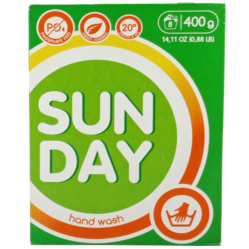 Стиральный порошок "Sunday", универсальный, 400 г