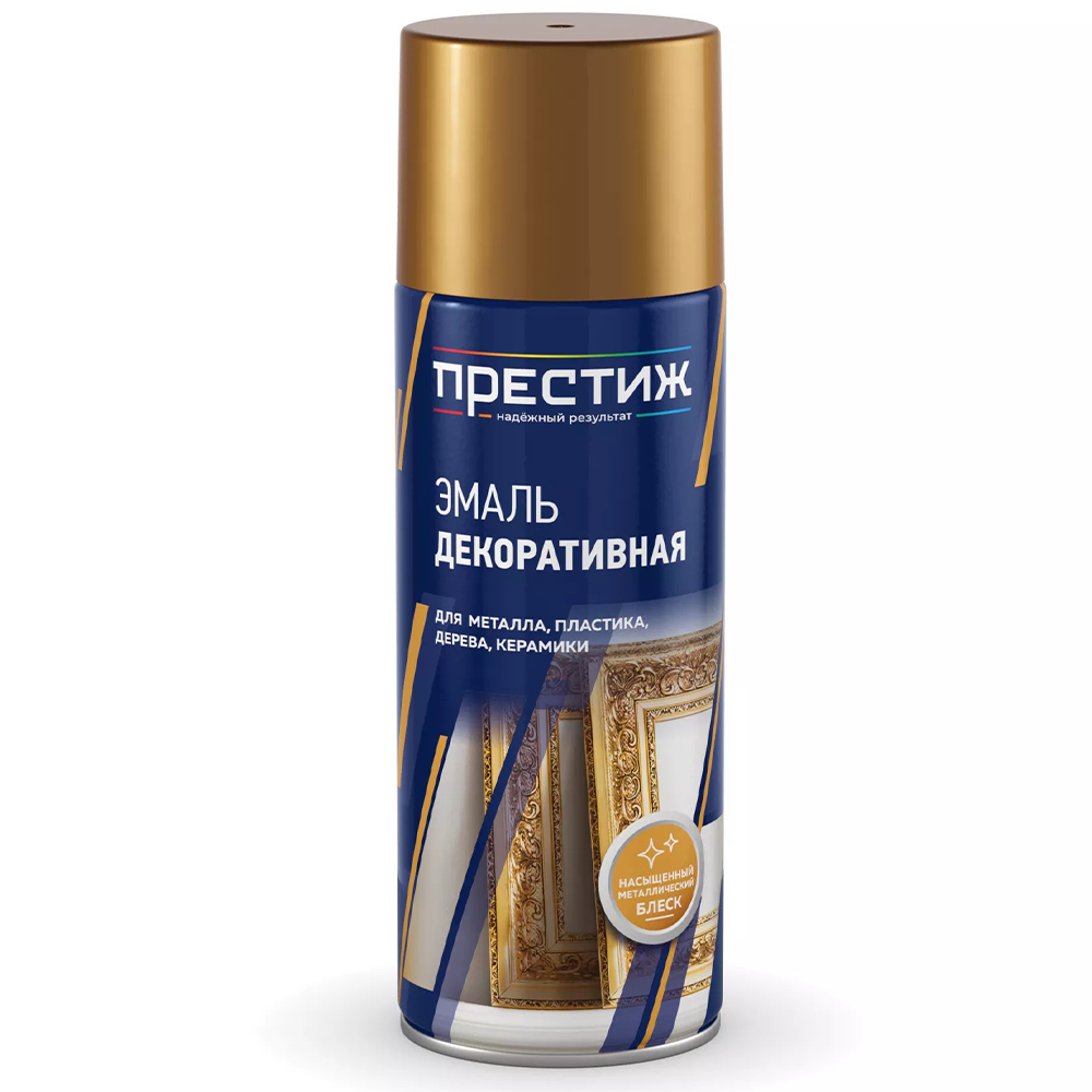 Эмаль "Престиж", декоративная, gold metallic, 425 мл