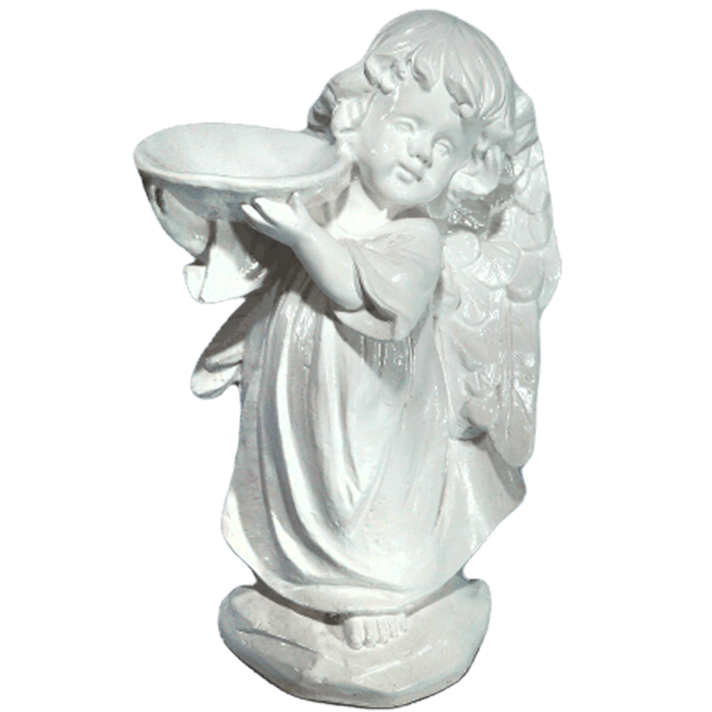 Фигура садовая "Ангел с чашей", гипсовая