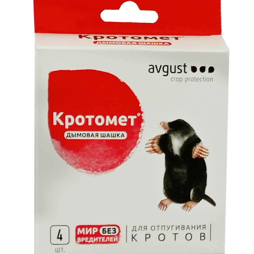 Средство "Кротометр", от кротов, шашка, 4 шт, 30 г