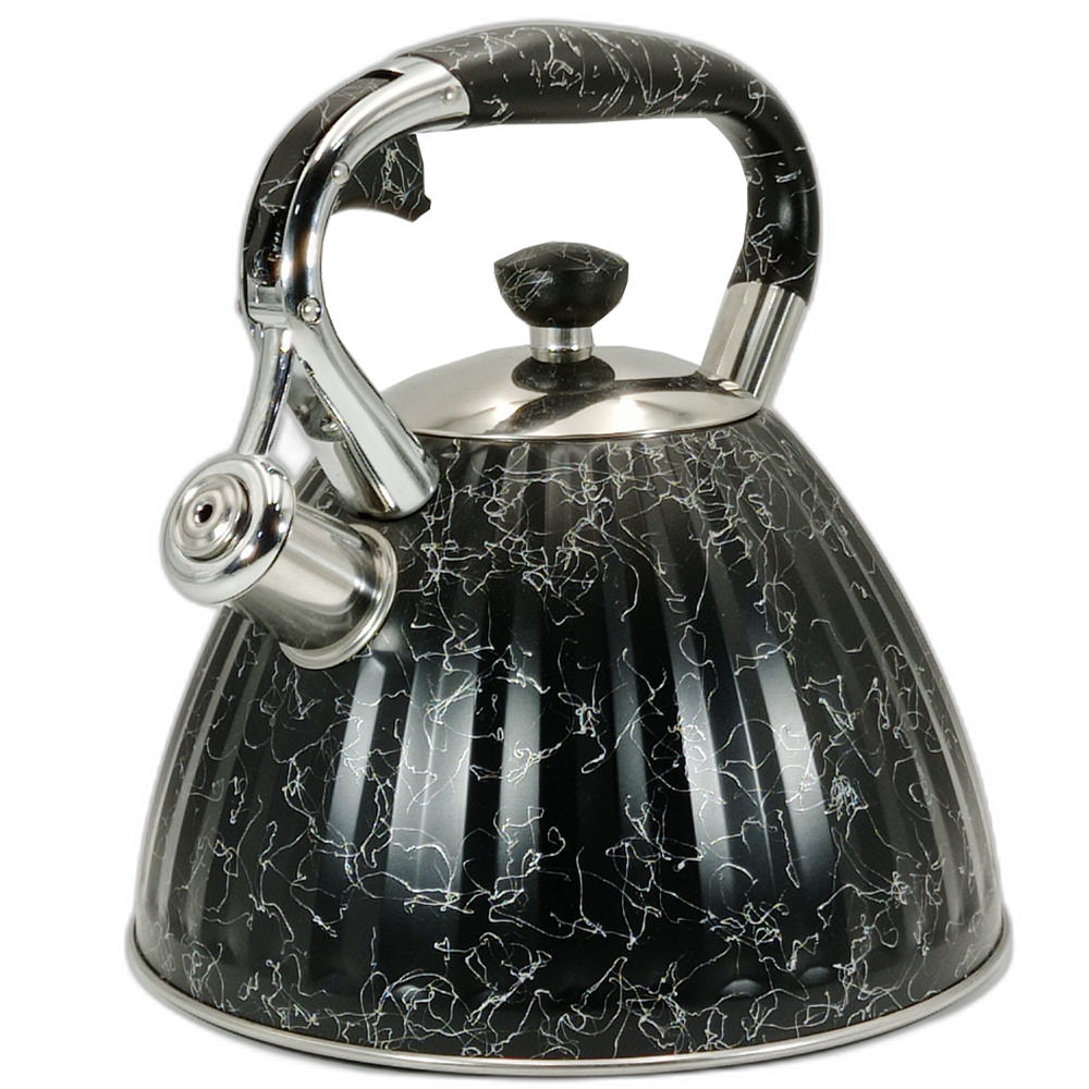 Чайник "Мерали", нержавеющий, со свистком, 3 л, ЧН-30-11