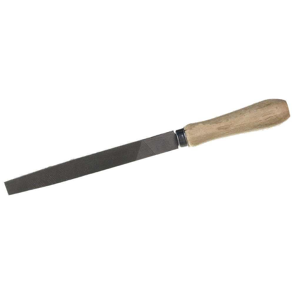 Напильник плоский "Сибртех", деревянная ручка, 150 мм