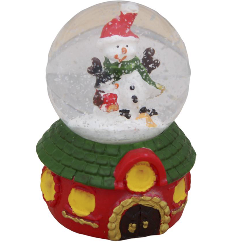 Сувенир снежный шар "Снеговик в шапочке", Т-9867