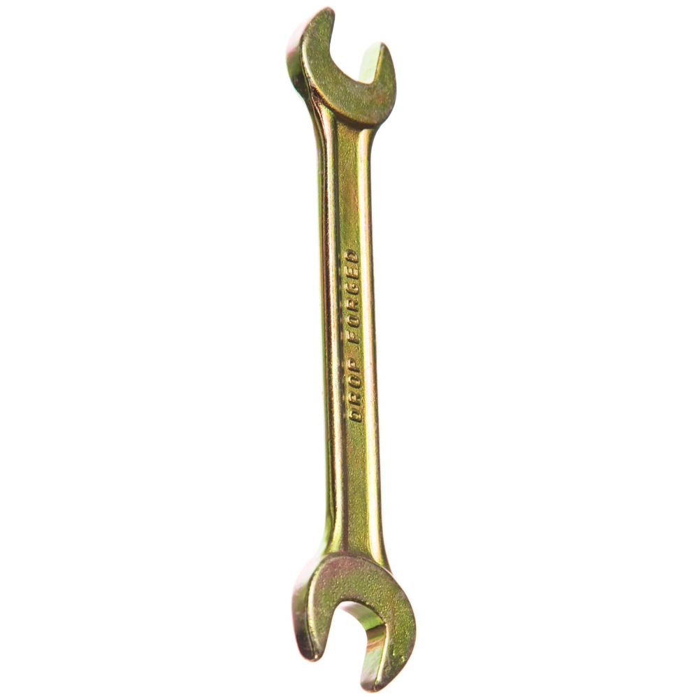 Ключ рожковый, 10 х11 мм, желтый цинк, 14304