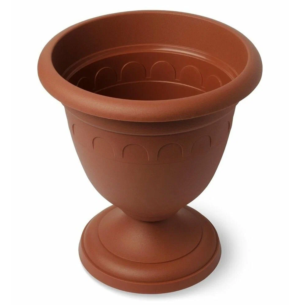 Вазон высокий, 1,7 л, терракотовый