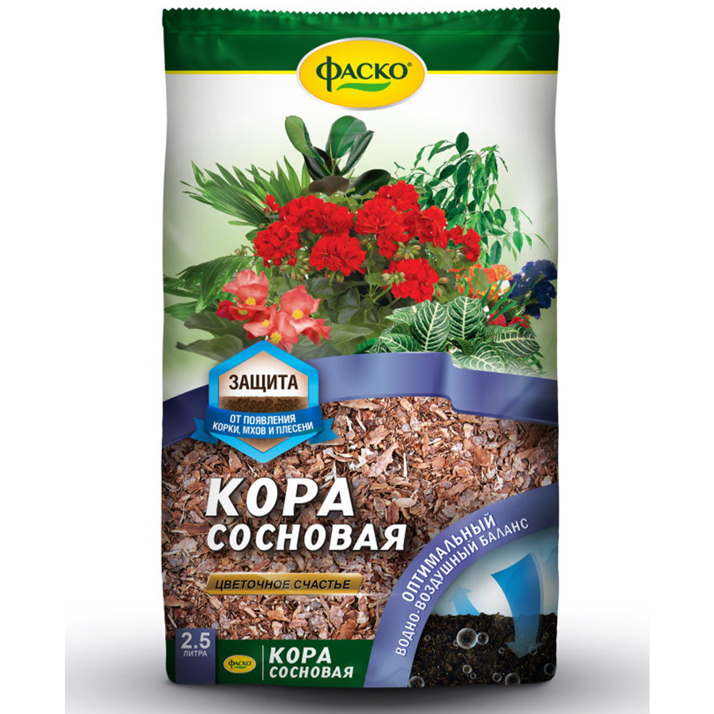 Кора сосновая "Фаско", 2,5 л