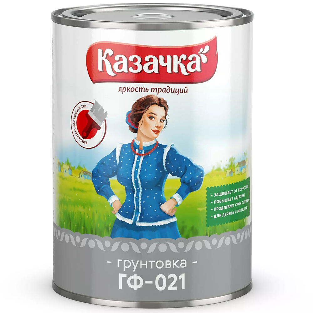 Грунт "Казачка", ГФ021, серый, 900 г