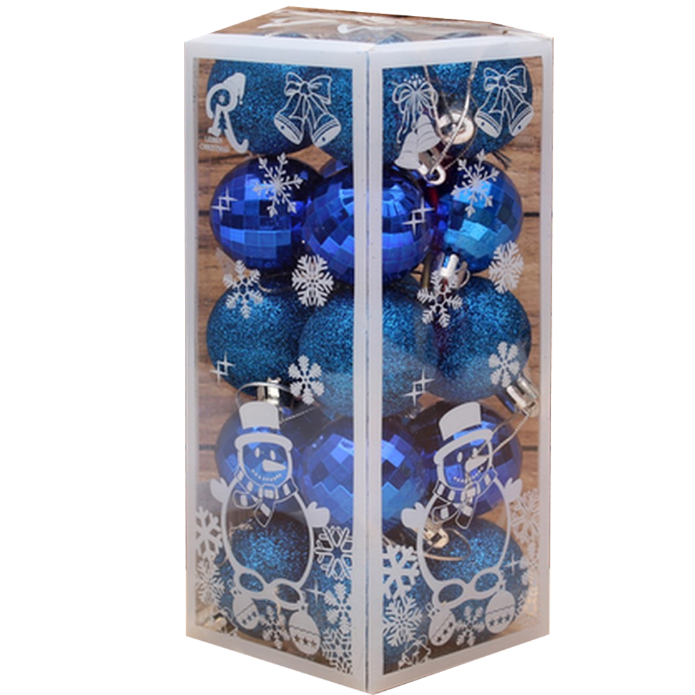Набор ёлочных шаров "Весёлый праздник", 4 см, 20 шт