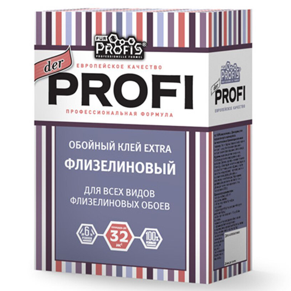 Клей обойный "der PROFI EXTRA", флизелиновый, 200 г