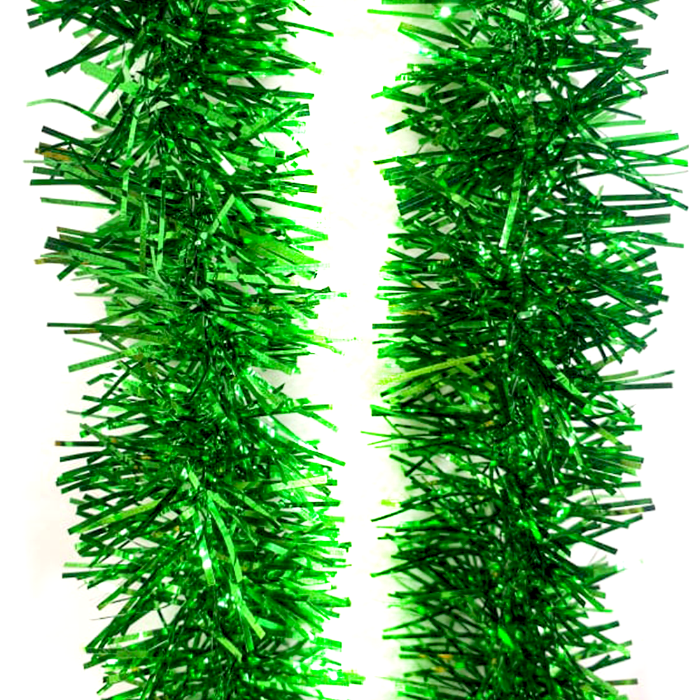 Мишура зеленая, 6 слоев, 2 м, M6-50-1