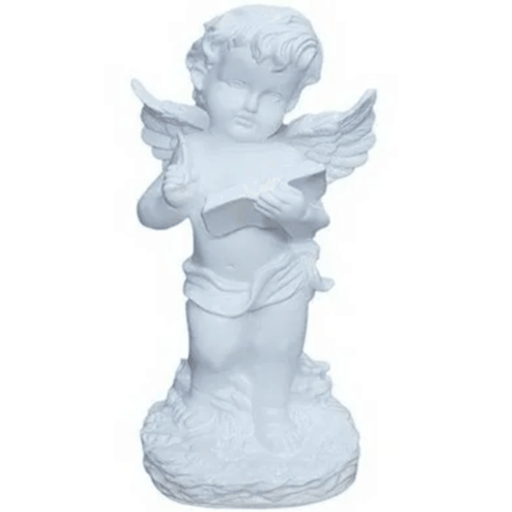 Фигура садовая "Ангел с книгой", гипсовая