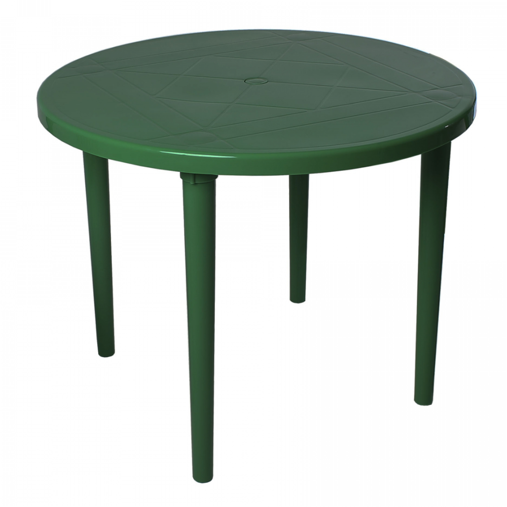 Стол пластмассовый, д-90 см, зеленый